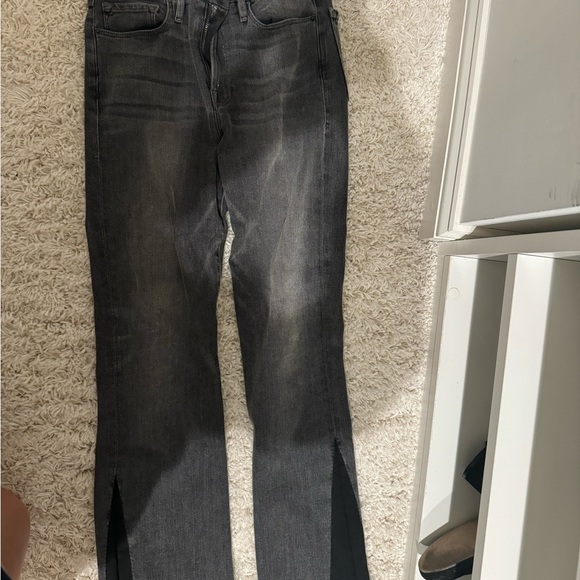 FRAME Le crop mini boot size 27 grey with black boot detail - Picture 1 of 1
